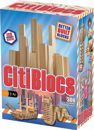 Citiblocs Original Wooden Building Block Set - 200 Pieces