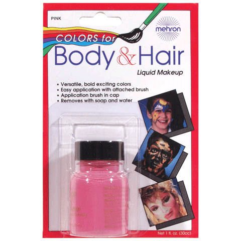 Pink Body & Hair Liquid Halloween Makeup